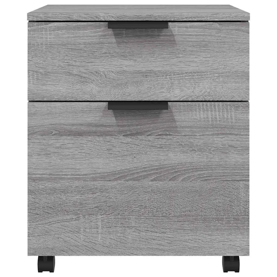 Classeur mobile avec roues Sonoma gris 45x38x54 cm Bois - 3