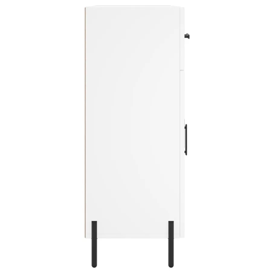 Buffet blanc 69,5x34x90 cm bois d'ingénierie - 7
