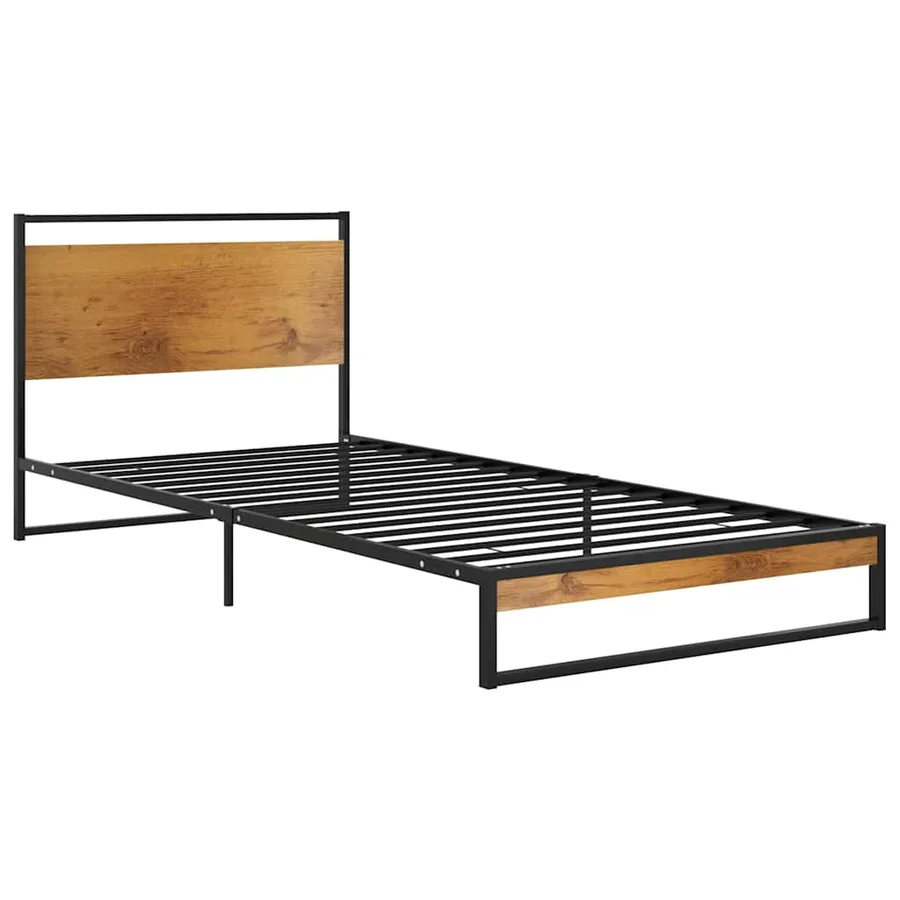 Cadre de lit sans matelas métal 100x200 cm - 2
