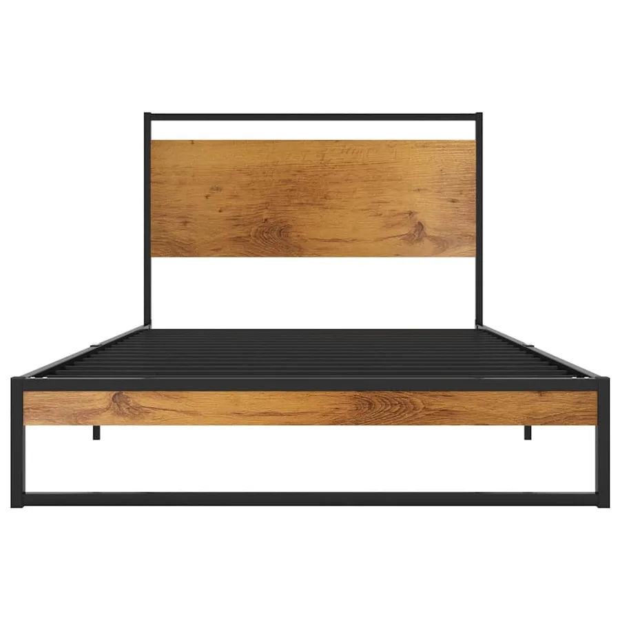 Cadre de lit sans matelas métal 100x200 cm - 3