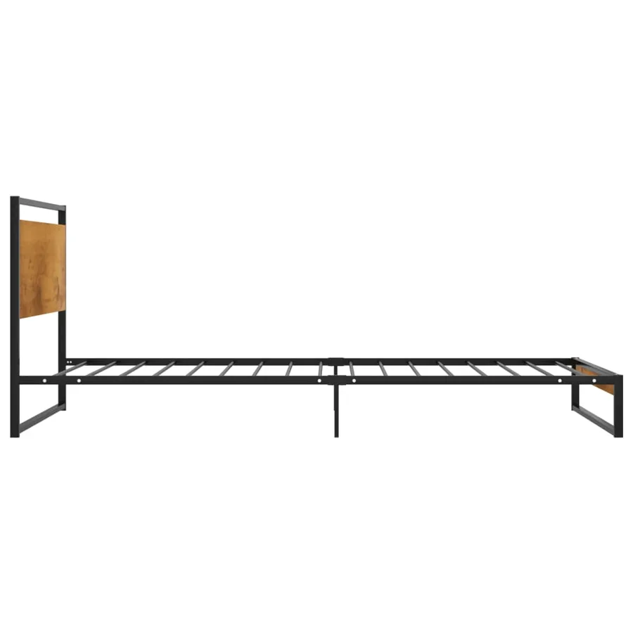 Cadre de lit sans matelas métal 100x200 cm - 4