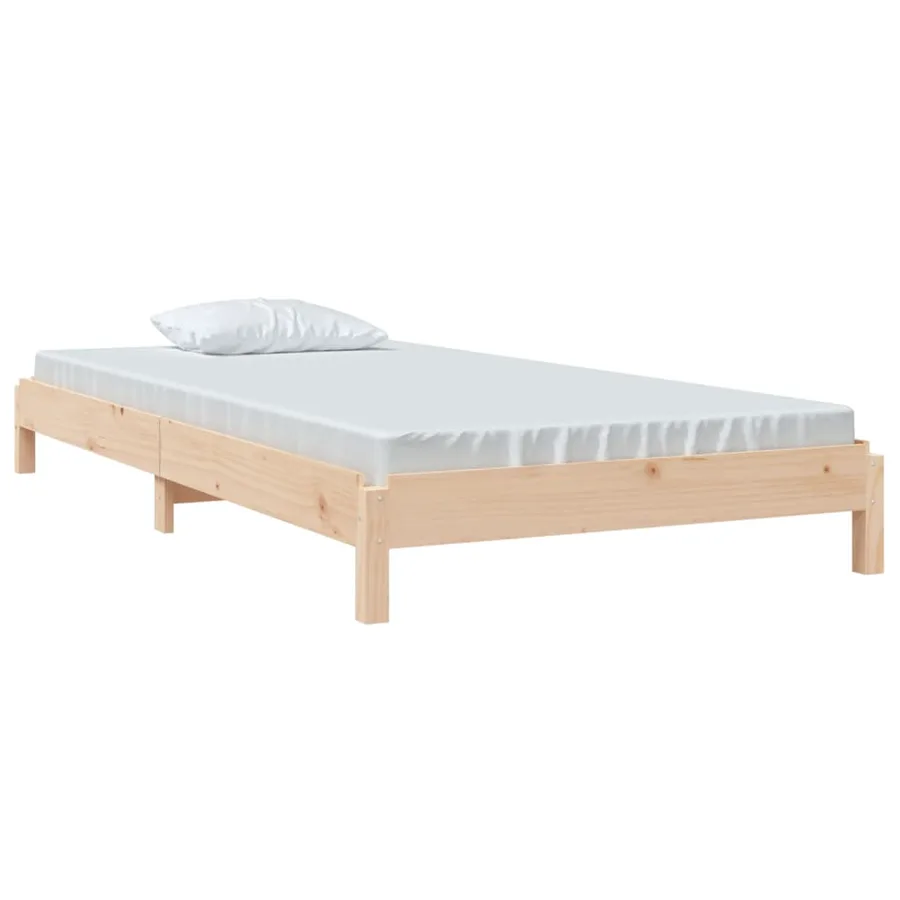 Lit empilable sans matelas 90x190 cm bois de pin massif - 3