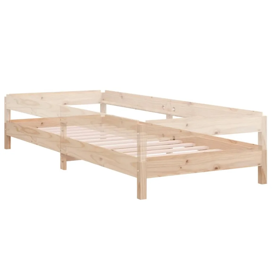 Lit empilable sans matelas 90x190 cm bois de pin massif - 6