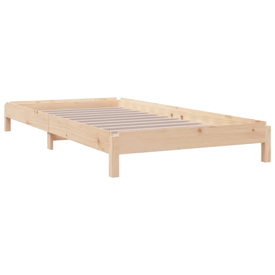Lit empilable sans matelas 90x190 cm bois de pin massif - 7