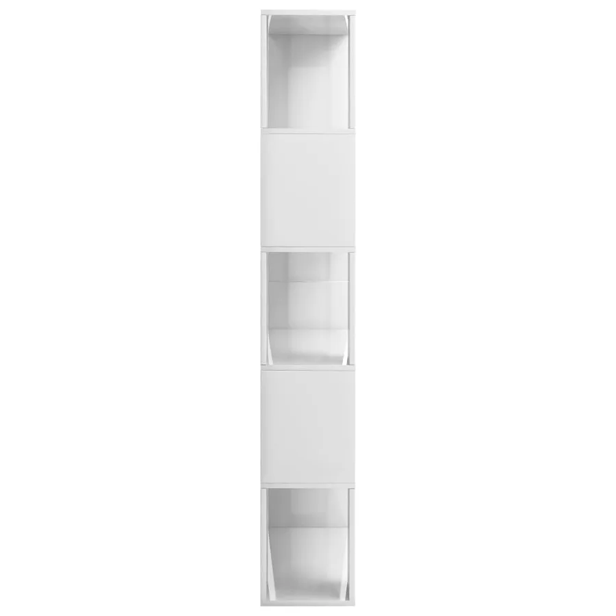 Bibliothèque/Séparateur de pièce Blanc brillant 80x24x159 cm - 6