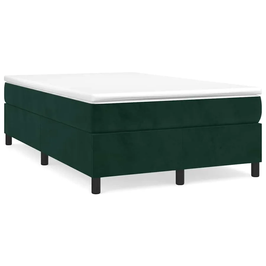 Sommier à lattes de lit et matelas Vert foncé 120x200cm Velours - 2