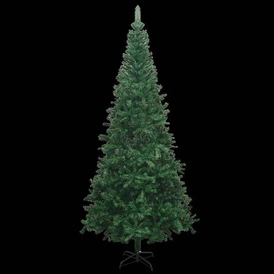 Arbre de Noël artificiel pré-éclairé et boules L 240 cm vert - 2
