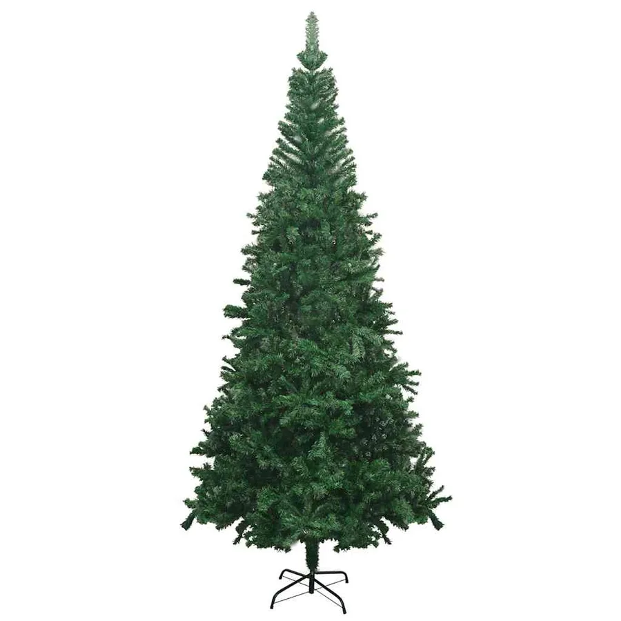Arbre de Noël artificiel pré-éclairé et boules L 240 cm vert - 3