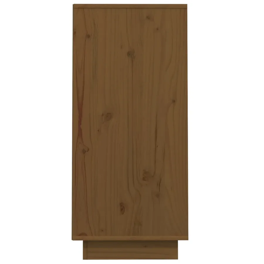 Armoire console Marron miel 60x34x75 cm Bois de pin solide - 6