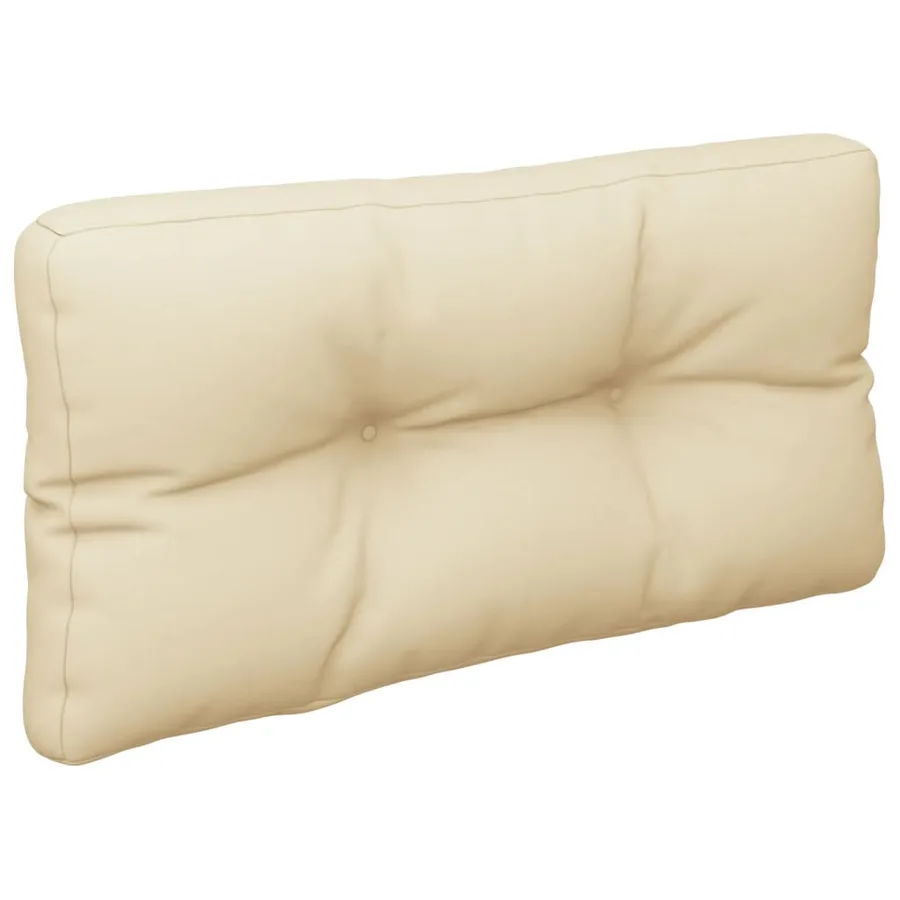 Coussins de palette lot de 2 beige tissu - 5
