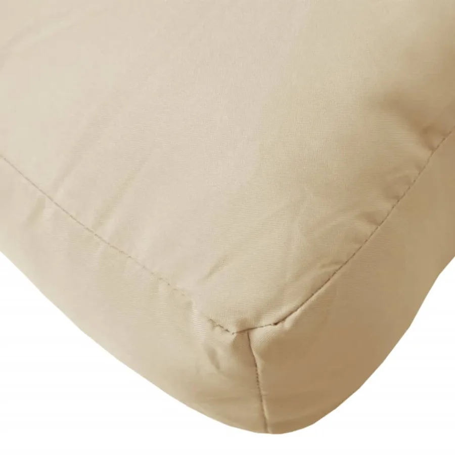 Coussins de palette lot de 2 beige tissu - 7
