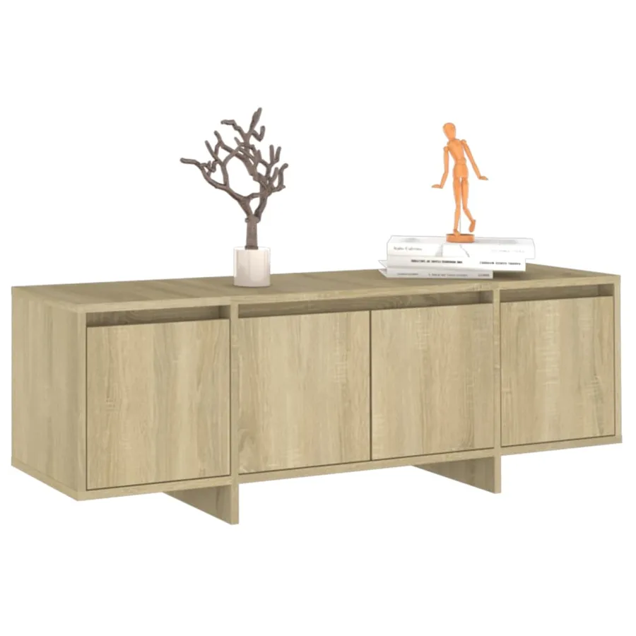 Meuble TV chêne sonoma 120x30x40,5 cm bois d'ingénierie - 3