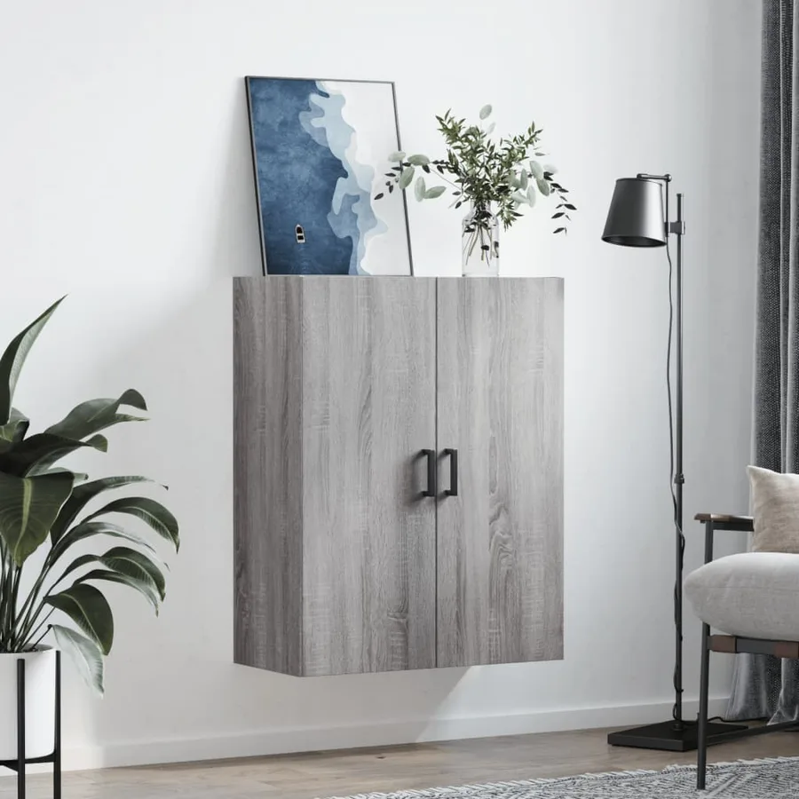 Armoire murale sonoma gris 69,5x34x90 cm - 3