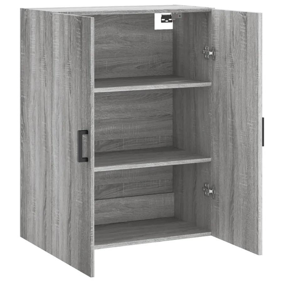 Armoire murale sonoma gris 69,5x34x90 cm - 6