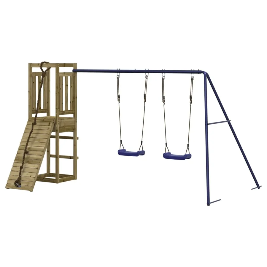 Aire de jeux d'extérieur bois de pin imprégné - 3