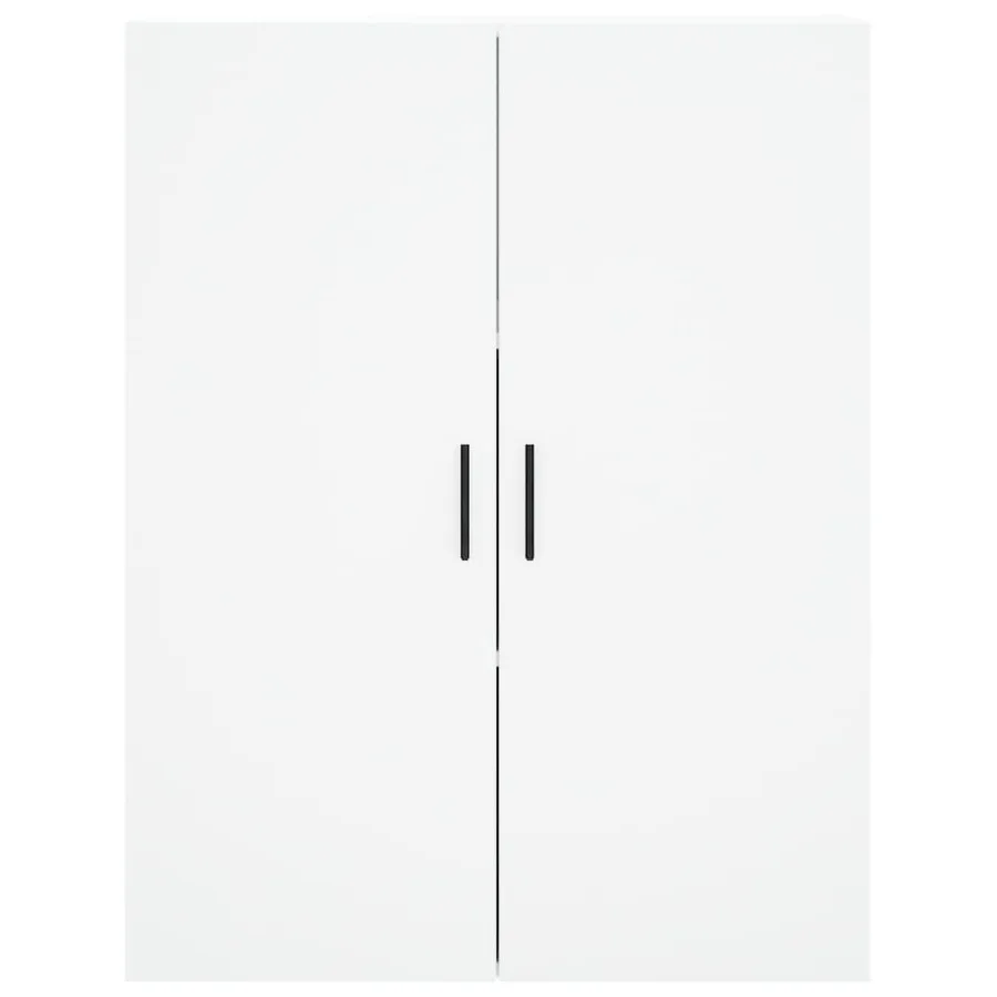 Buffet haut Blanc 69,5x34x180 cm Bois d'ingénierie - 6