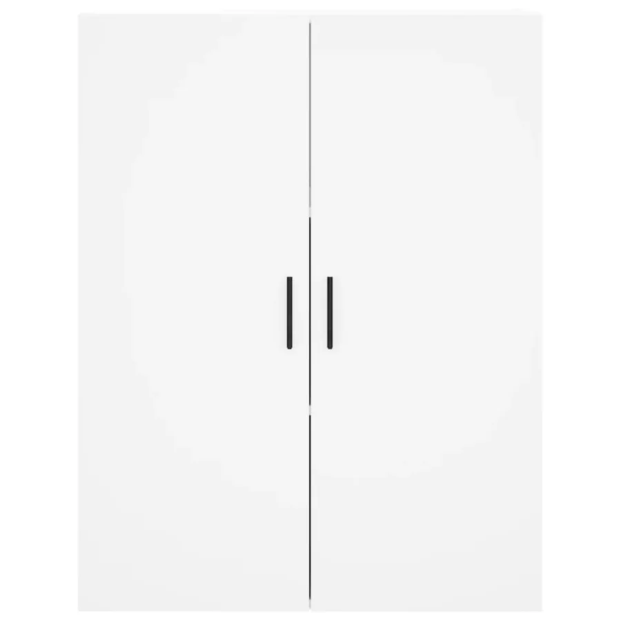 Buffet haut Blanc 69,5x34x180 cm Bois d'ingénierie - 6