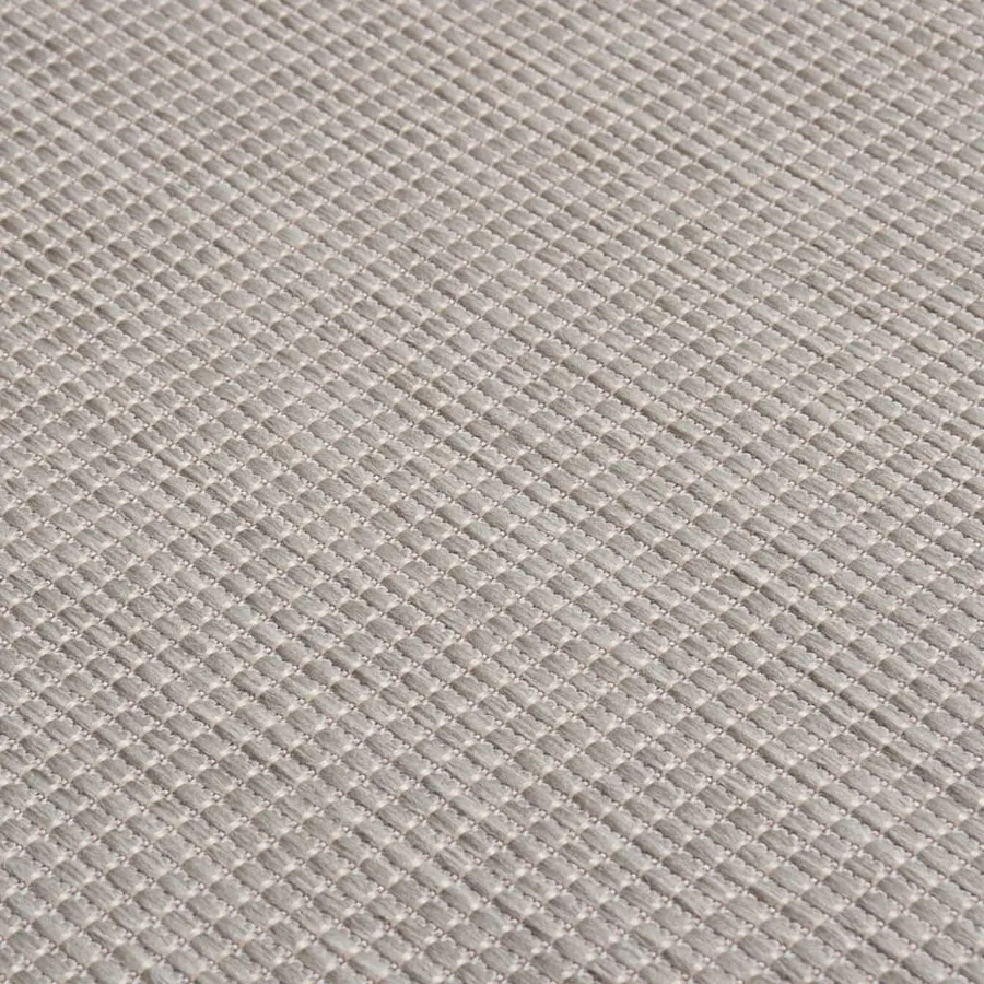 Tapis à tissage plat d'extérieur 120x170 cm gris clair - 5