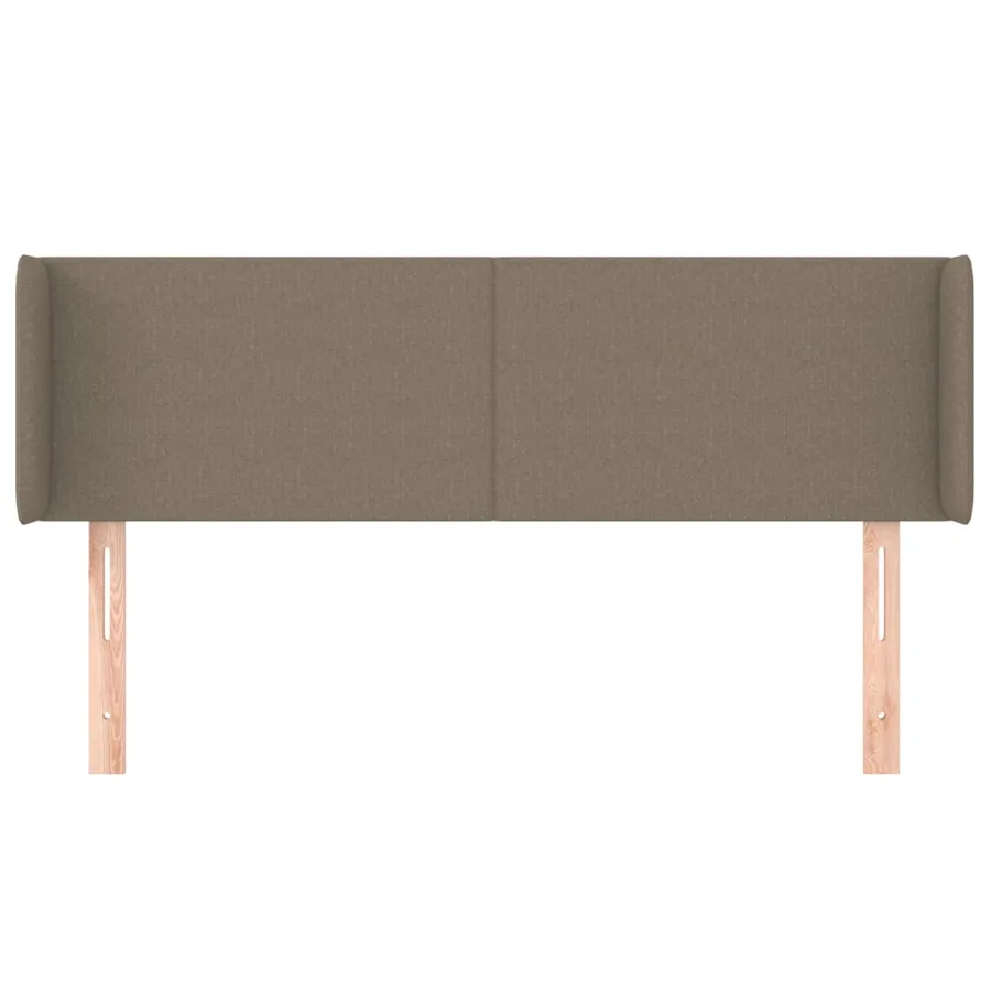 Tête de lit avec oreilles Taupe 147x16x78/88 cm Tissu - 3