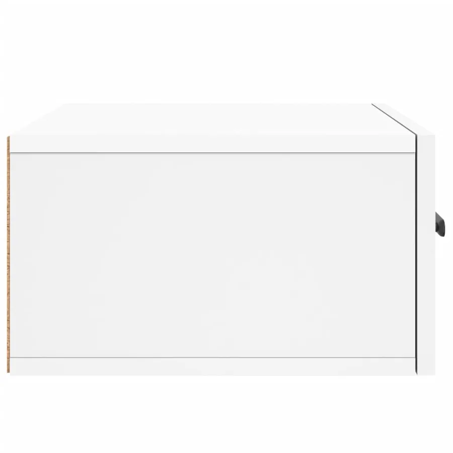 Table de chevet murale blanc 35x35x20 cm - 7