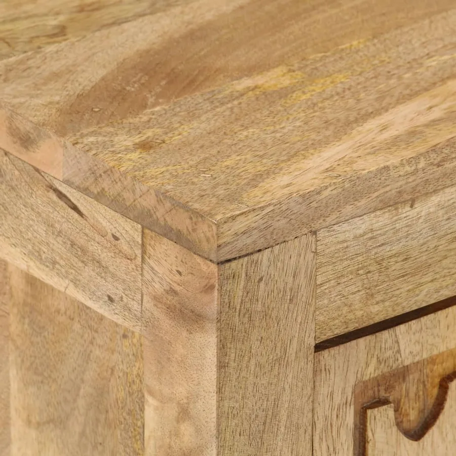 Table de chevet 40x30x50 cm Bois de manguier massif - 5