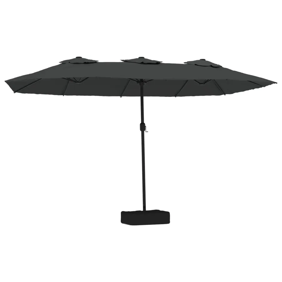 Parasol à double tête anthracite 449x265 cm - 2