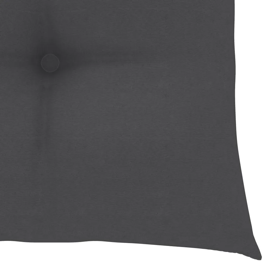 Chaises de jardin lot de 2 et coussins anthracite Bois de teck - 10