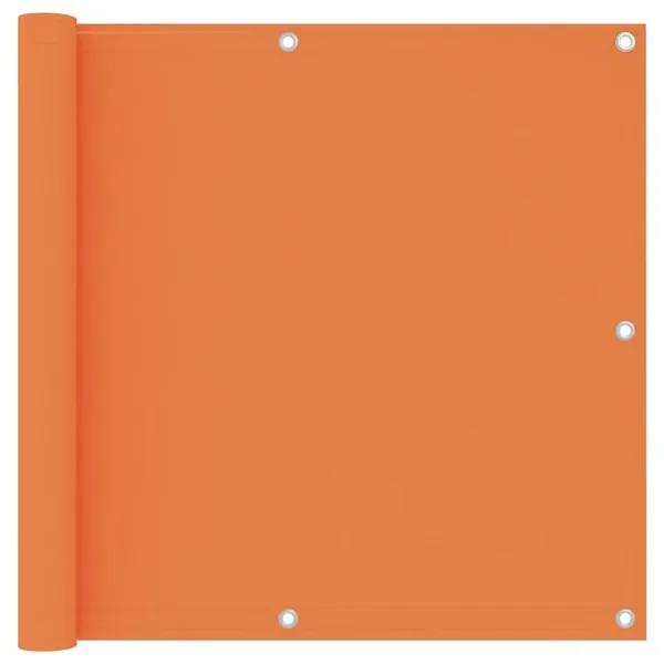 Écran de balcon Orange 90x300 cm Tissu Oxford