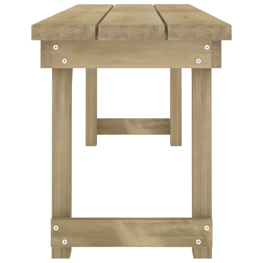 Ensemble à manger de jardin 3 pcs Bois de pin imprégné - 6