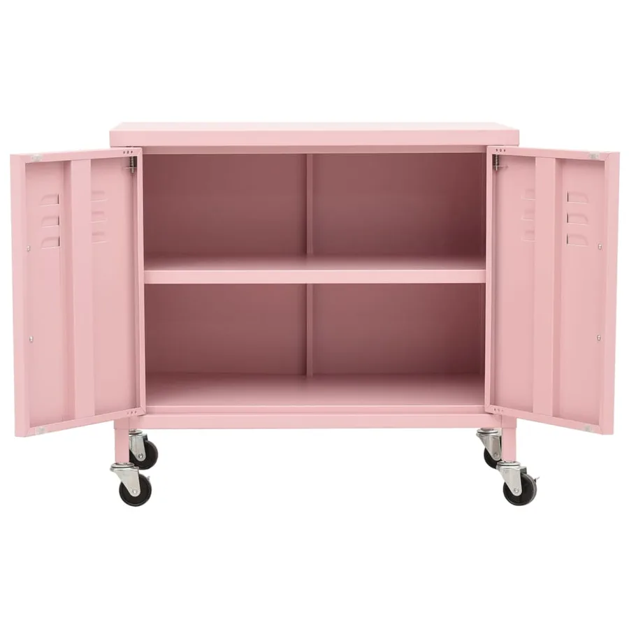 Armoire de rangement Rose 60x35x56 cm Acier - 6