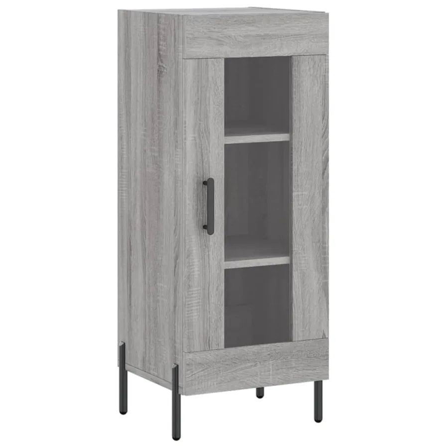 Buffet haut Sonoma gris 34,5x34x180 cm Bois d'ingénierie - 5