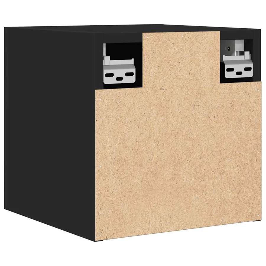 Meubles TV muraux 2 pcs Noir 30,5x30x30 cm - 7