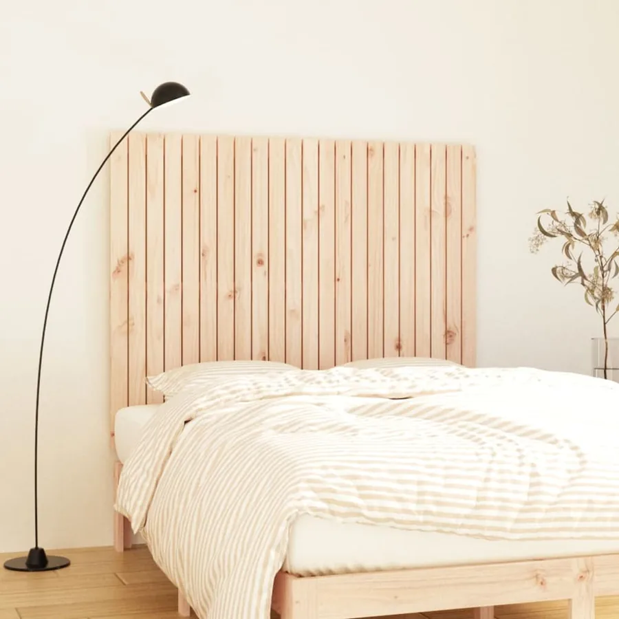 Tête de lit murale 140x3x110 cm Bois massif de pin