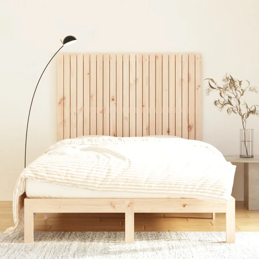 Tête de lit murale 140x3x110 cm Bois massif de pin - 3