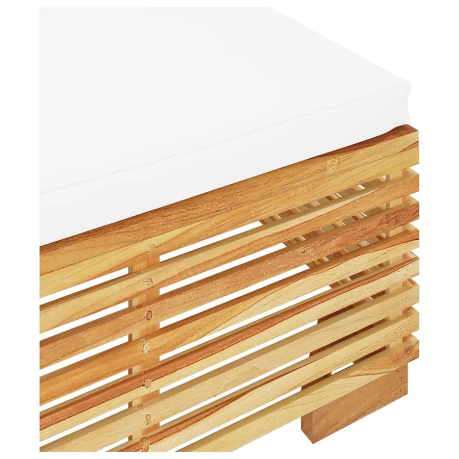 Salon de jardin 2 pcs Bois de teck massif - 5