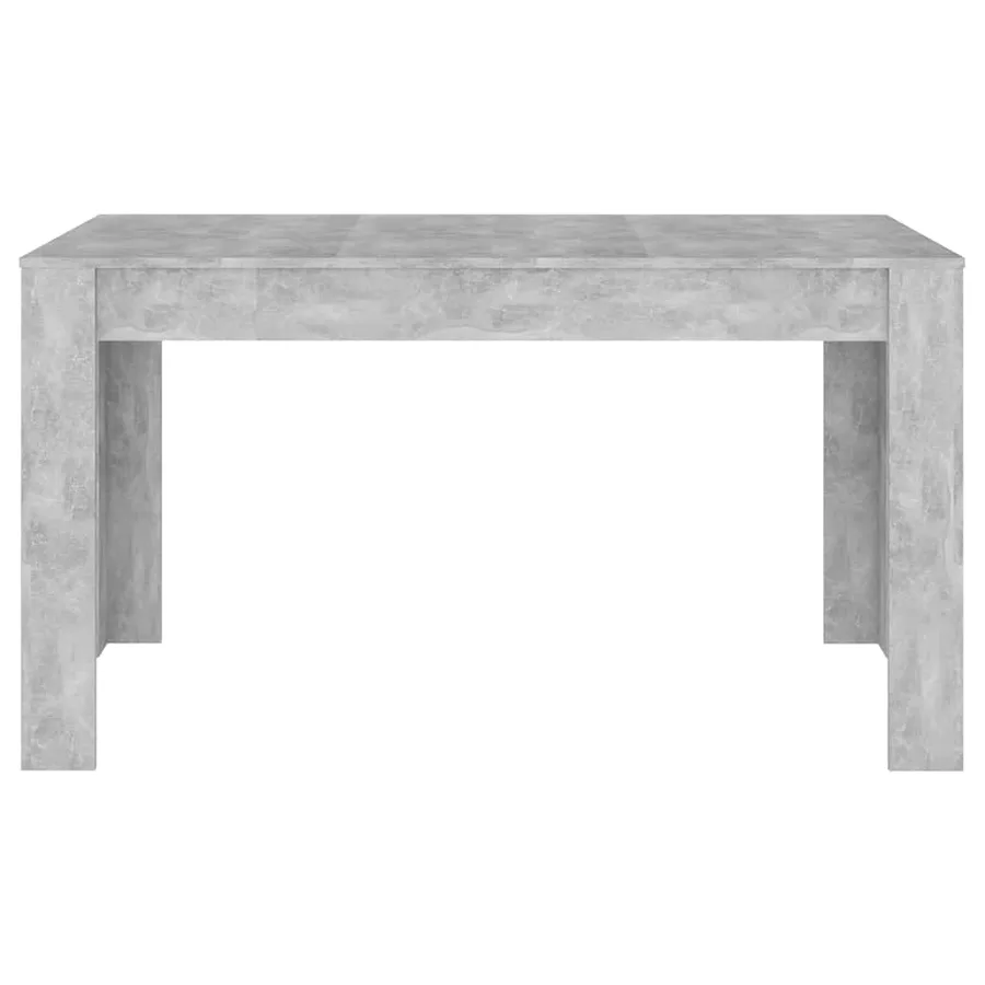 Table de salle à manger Gris béton 140x74,5x76 cm Aggloméré - 3