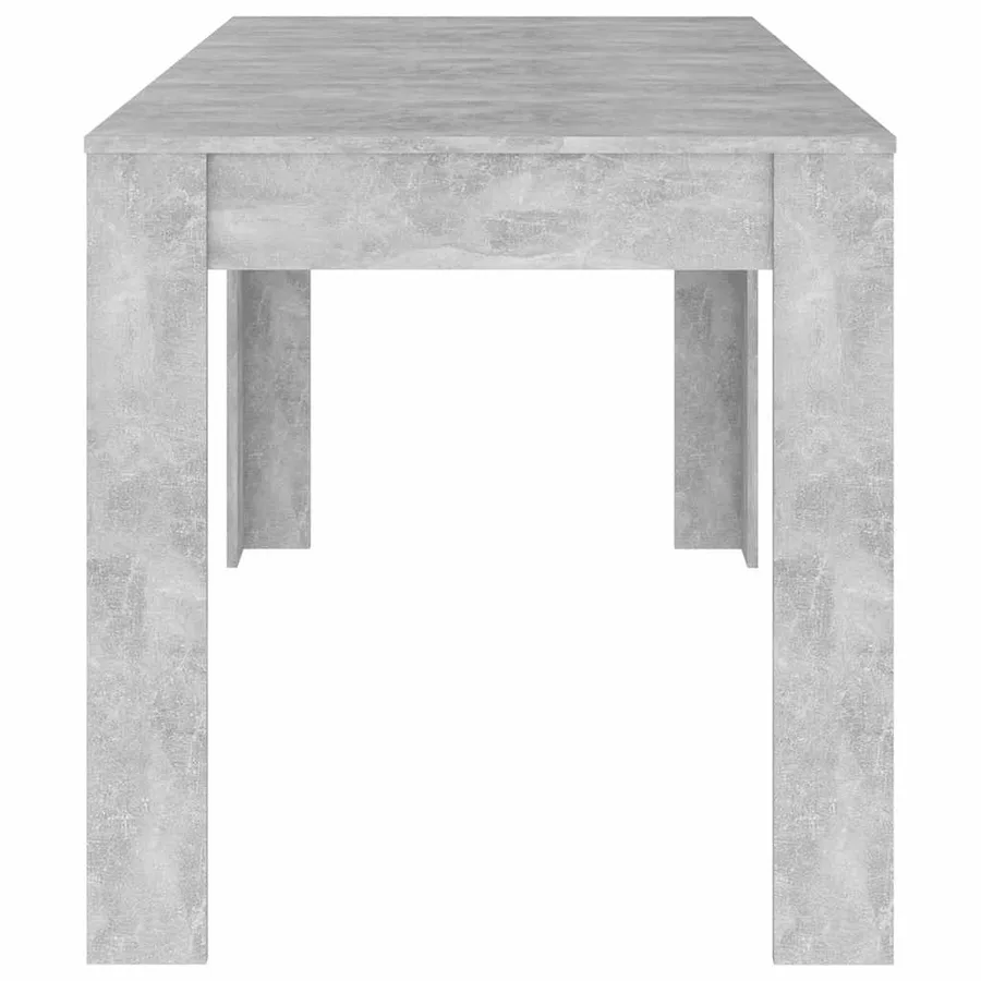 Table de salle à manger Gris béton 140x74,5x76 cm Aggloméré - 4