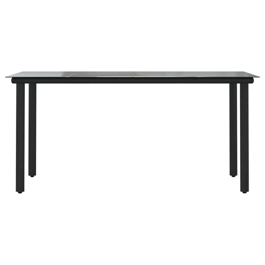 Ensemble à manger de jardin 7 pcs Noir Rotin PVC - 9