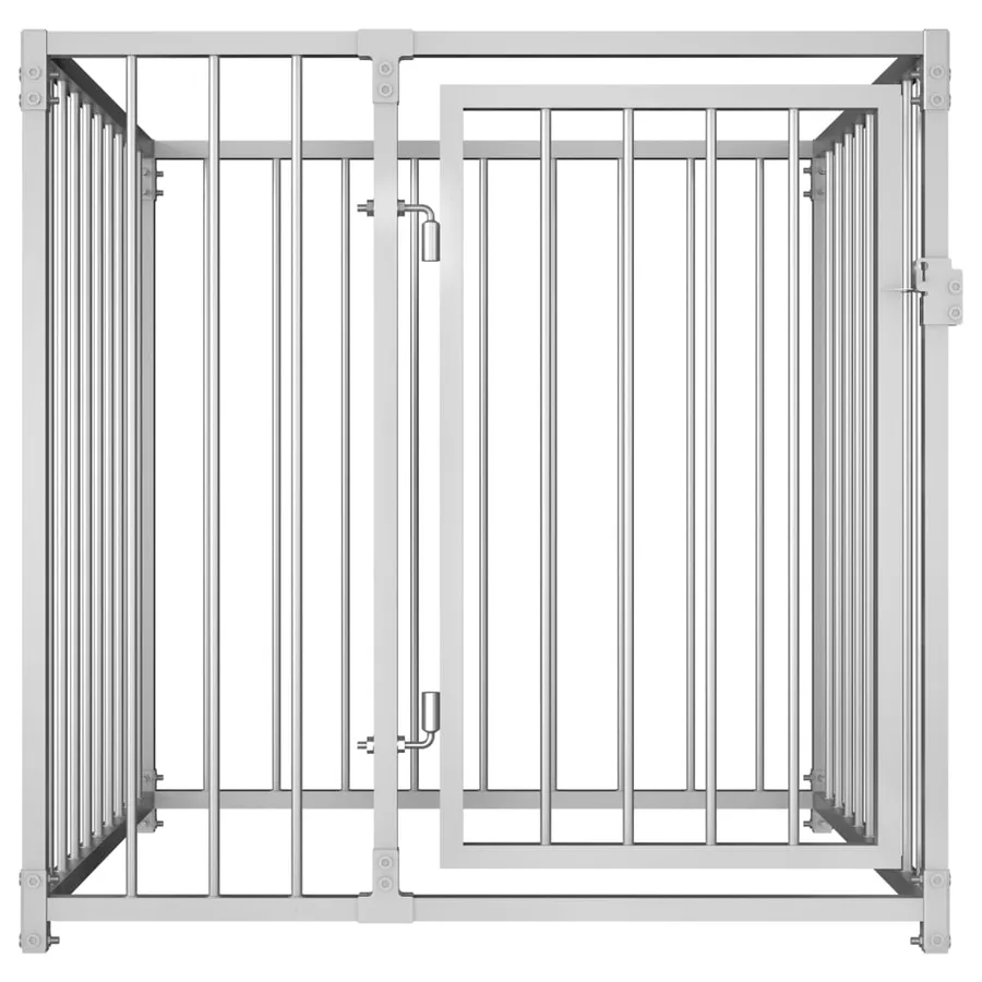 Chenil d'extérieur pour chiens 100 x 100 x 100 cm - 2