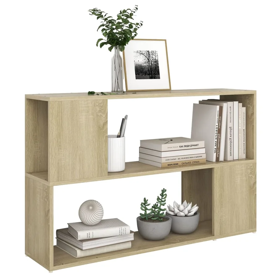 Bibliothèque Chêne Sonoma 100x24x63 cm Bois d'ingénierie - 5