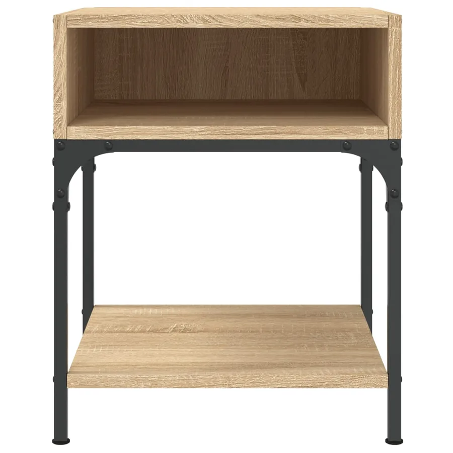 Tables de chevet 2 pcs chêne sonoma 40x41x50 cm bois ingénierie - 5