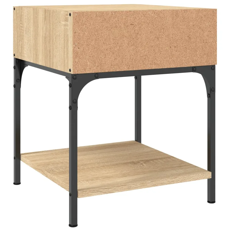 Tables de chevet 2 pcs chêne sonoma 40x41x50 cm bois ingénierie - 7