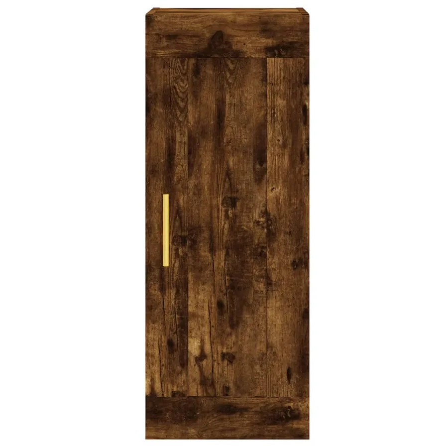 Armoire murale chêne fumé 34,5x34x90 cm bois d'ingénierie - 6