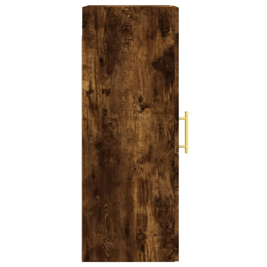 Armoire murale chêne fumé 34,5x34x90 cm bois d'ingénierie - 8