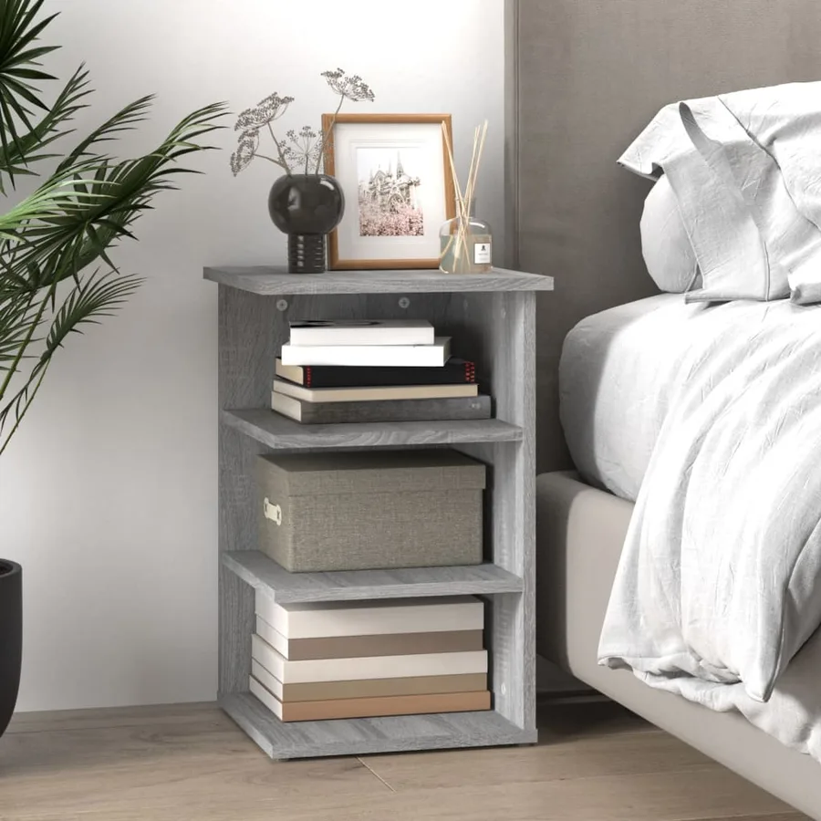 Armoire latérale Sonoma gris 35x35x55 cm Bois d'ingénierie - 3