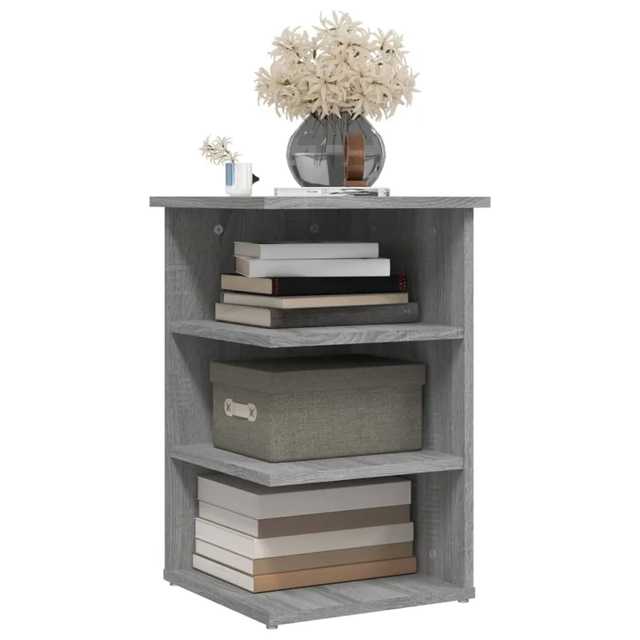 Armoire latérale Sonoma gris 35x35x55 cm Bois d'ingénierie - 4