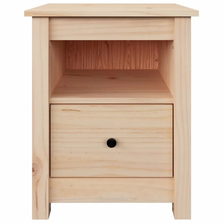 Tables de chevet 2 pcs 40x35x49 cm Bois de pin massif - 6
