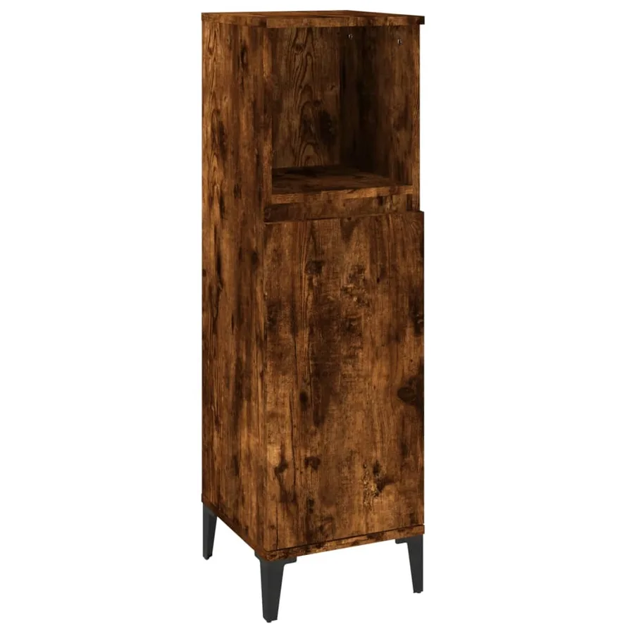 Ensemble d'armoires de salle de bain 3 pcs chêne fumé - 7