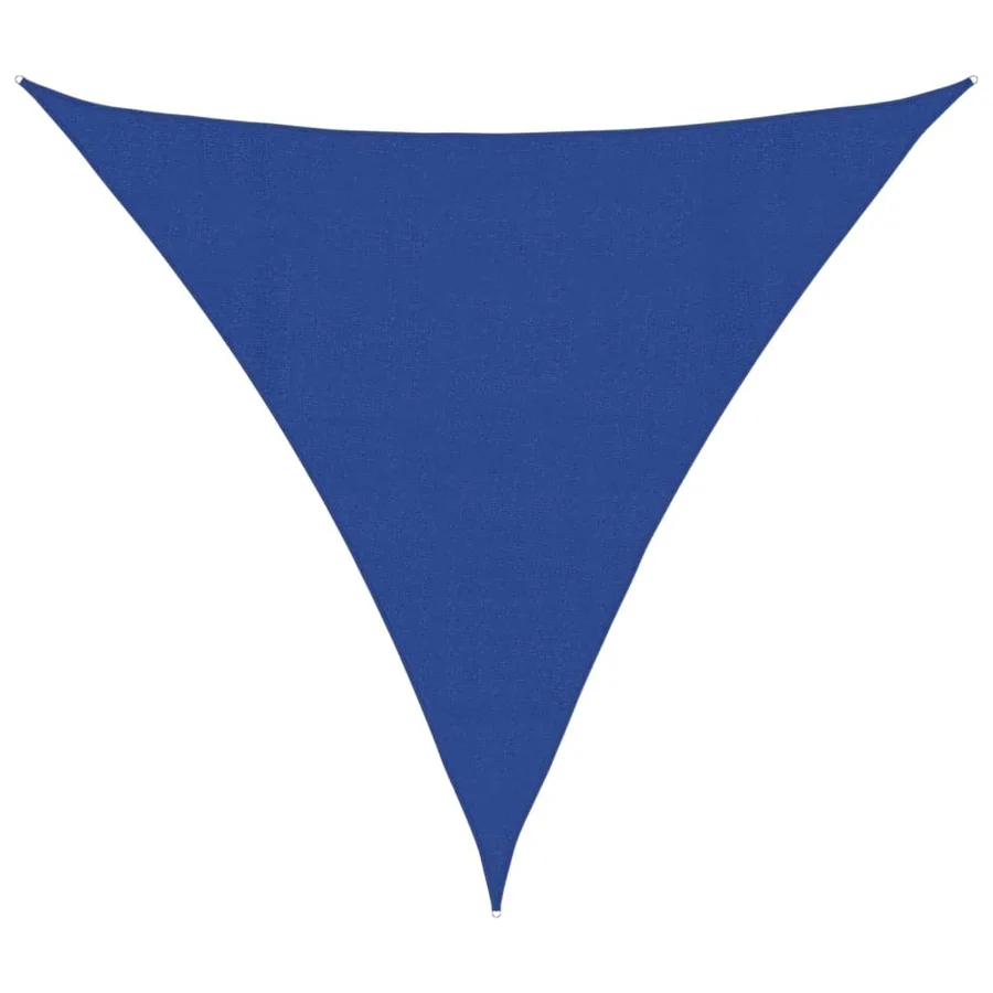 Voile d'ombrage 160 g/m² Bleu 4x4x4 m PEHD - 2