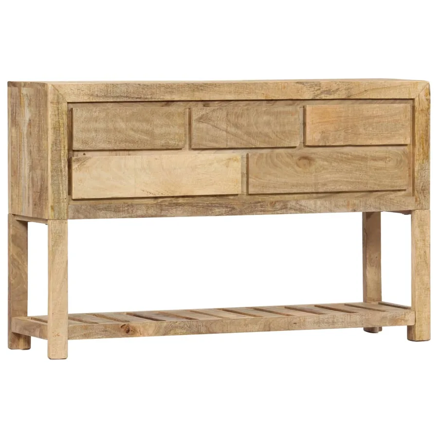 Buffet 120x30x75 cm bois de manguier massif - 10
